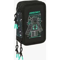Minecraft Astuccio Triple Minecraft Screen 37 Pezzi