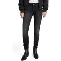 G-Star Lynn Mid Skinny Faded Black Magnet Taglia: W24L30 | Pantaloni skinny Outlet | Donna | Nero