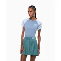 EA7 per donna. 7W000986_AF21059 Gonna Tennis Pro turchese (XXL), Sportivo, Poliamide
