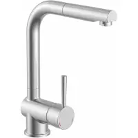 NABER Miscelatore monocomando DRIVE 2 di COLORE INOX con bocca estraibile / rubinetto