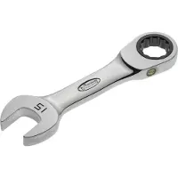 Vigor Chiave a cricchetto ad anello corta V2829, esagono esterno SW 15 mm