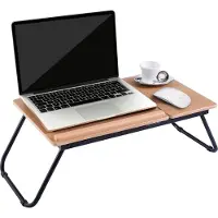 Costway tavolo da letto tavolo per notebook tavolo per laptop supporto per notebook supporto per laptop lapdesk pieghevole