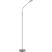 Globo Piantana LED Silvio, color nichel, CCT, dimmerabile, 173 cm