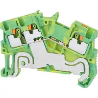 Phoenix Contact Morsetto per conduttori di protezione PTS 1,5/S-TWIN PE Connessione push-in Sezione rigida 0,14 mm² - 1,5 mm² AWG26