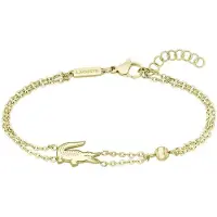 Lacoste Double gold-plated Crocodile Bracciale 2040581