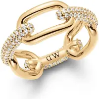 Daniel Wellington Anello Cristallo Dorato 50 mm — Anello