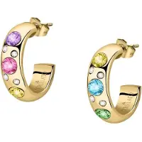 Morellato Gold-plated hoop Orecchini with crystals Poetica SAUZ02