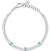 Morellato Steel Bracciale with light blue crystals Hadek Gioia SAVY34