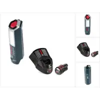 Bosch Professional GLI 12V-300 Lampada a batteria + 1x Batteria GBA 12 V 3,0 Ah + Caricabatterie GAL 1230