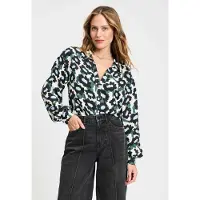 Pom Amsterdam Blouse - Violet Wild Flowers Ecru Taglia: 42 | Maglie a manica lunga Outlet | Donna | Viola