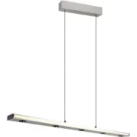 TRIO Lighting Lampada LED a sospensione Graham, nichel, metallo, up/down, CCT, dimmerabile