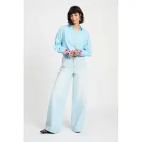 Pom Amsterdam Blouse - Sky Blue Melange Taglia: 46 | Maglie a manica lunga Outlet | Donna | Blu