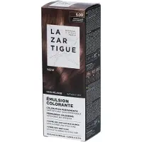 Lazartigue Emulsione Colorante, Tintura Permanente Per Capelli, 5.00 Castano Chiaro, 60 ml