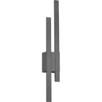TRIO Lighting Applique da esterni LED TAWA, antracite, 62 cm metallo a 2 luci IP54