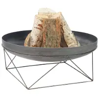 Gardener Ciotola da fuoco rotonda su gambe ornate | Ø70cm x H 30cm