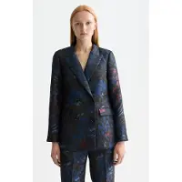 Scotch & Soda Double Breasted Jacquard Blazer Pheasant Taglia: S | Blazers Outlet | Donna