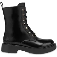 Moschino City Love Combat Boots In Abrasive Calfskin Black Taglia: 35 | Stivali Outlet | Donna | Nero