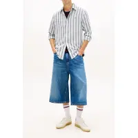 Tommy Hilfiger Tjm Regular Linen Shirt Sweet Blue Stripes Taglia: XL | Camicie Casual Outlet | Uomo | Bianco
