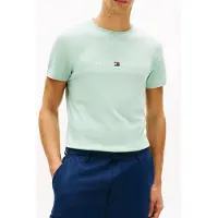 Tommy Hilfiger Tommy Logo Tee Crushed Mint Taglia: S | Magliette basic Outlet | Uomo | Ciano