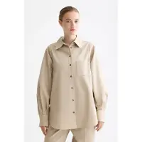 Scotch & Soda Shirt With Contrast Stitching Plaza Taupe Taglia: 38 | Maglie a manica lunga Outlet | Donna | Nero