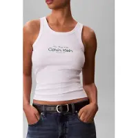Calvin Klein Jeans Contour 2x2 Rib Tank Top Bright White Taglia: S | Canottiere Outlet | Donna | Bianco