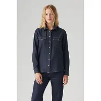Levi's Iconic Western Linen+ Denim Shirt Taglia: XXS | Maglie a manica lunga Outlet | Donna | Blu