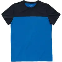 Devold Classic Linear Tee Maglia merino Uomo (XL, blu)