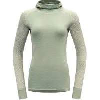 Devold Women's Kvitegga Hoodie Maglia merino Donna (XS, olivia)