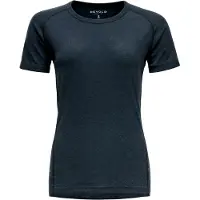 Devold Women's Lauparen Merino 190 Base Tee Intimo lana merinos Donna (L, blu)