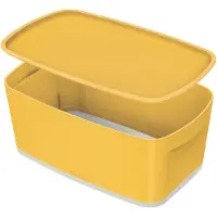 Leitz Cosy MyBox piccolo contenitore con organizer giallo caldo