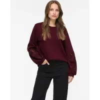 Vila Visandy Round Neck Felpa A Maniche Lunghe