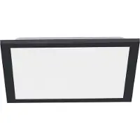 Paul Neuhaus Plafoniera LED Flat, CCT, nero, 29 x 29 cm