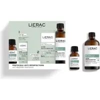 Lierac Set : Protocollo Anti-Imperfezioni Stop Macchie, Anti Macchie, Crema Trattamento Locale, Per Il Viso, 15 ml + Peeling Anti-Imperfezioni, Esfolia
