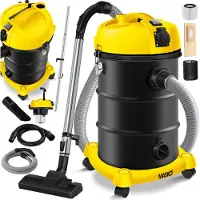MASKO Aspirapolvere industriale 6in1, aspiraliquidi e aspiratutto, aspirapolvere per ceneri, 2300W, con e senza sacco