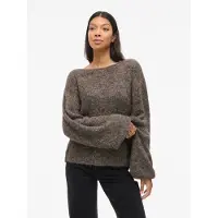 Vila Vimarley Scollo A Barchetta Pullover A Maglia