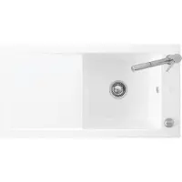 Villeroy & Boch V&B lavello a filo Timeline 60 Flat con scarico, azionamento eccentrico, bianco