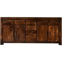 MASSIVMOEBEL24.DE MASSIVMOEBEL24 | credenza in legno di Sheesham / palissandro 200x45x90 miele laccato METRO LIFE #134
