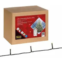 Idena 6 catene luminose con 360 LED bianco caldo, lunghezza 43,9 metri, dotate di sensore di luce, funzione timer, telecomando, adatte per interni ed esterni