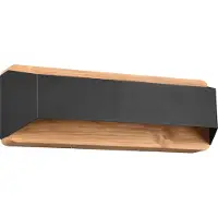 TRIO Lighting Applique a LED Arino, nero, larghezza 35,2 cm