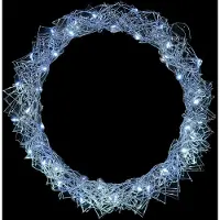 Mojawo Ghirlanda pendente a LED / decorazione da tavolo in metallo Ø30cm bianco freddo