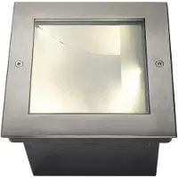 SLV Dasar 255 Lampada da incasso a pavimento angolare 25,5 x25,5 cm asimmetrica LED bianco caldo