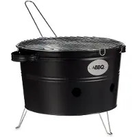 Ibergarden Griglia per barbecue con maniglie e gambe, 42 x 35 x 21 cm
