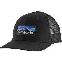 Patagonia P-6 Logo Trucker Hat Cappellino (One Size, nero)