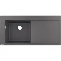 Hansgrohe lavello da incasso 450 con scarico a destra, S5110-F450 Grigio pietra