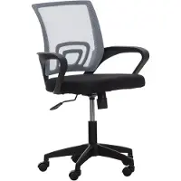 CLP Sedia da ufficio , modello Auburn, regolabile in altezza, girevole, con funzione basculante. Sedia da scrivania con rivestimento in rete, colore: grigio