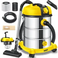 MASKO Aspirapolvere industriale , aspiraliquidi/asciutti, filtro HEPA, 2300W, 30L, sistema di filtraggio 3in1, con e senza sacco