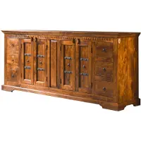 MASSIVMOEBEL24.DE MASSIVMOEBEL24 | credenza in legno di Acacia 212x50x92 miele dorato laccato OXFORD #0414