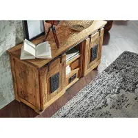 MASSIVMOEBEL24.DE MASSIVMOEBEL24 | credenza in legno di Mango 128x45x70 mango naturale laccato RAILWAY #102