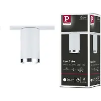 Paulmann URail Faretto su binario Tube, bianco segnale, metallo, GU10