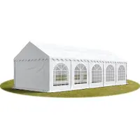 Sonstiges TOOLPORT 4x10 mTendone per feste PREMIUM PVC bianco 100% impermeabile Tendone da esterno Tenda party